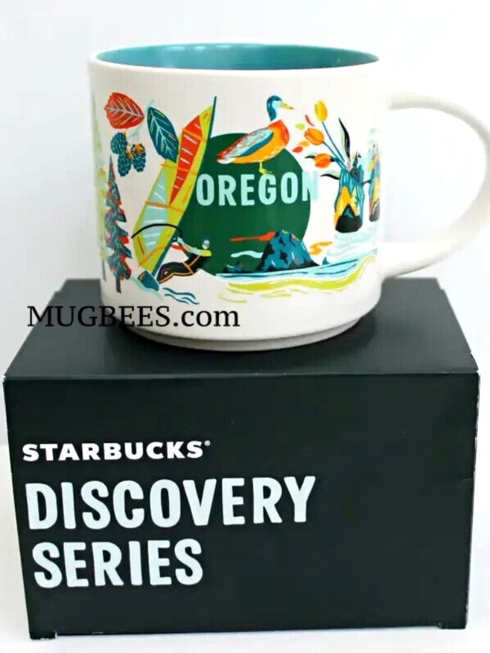 Starbucks Discovery Series Oregon Ceramic Coffee Tea Cup Mug 14oz NEW